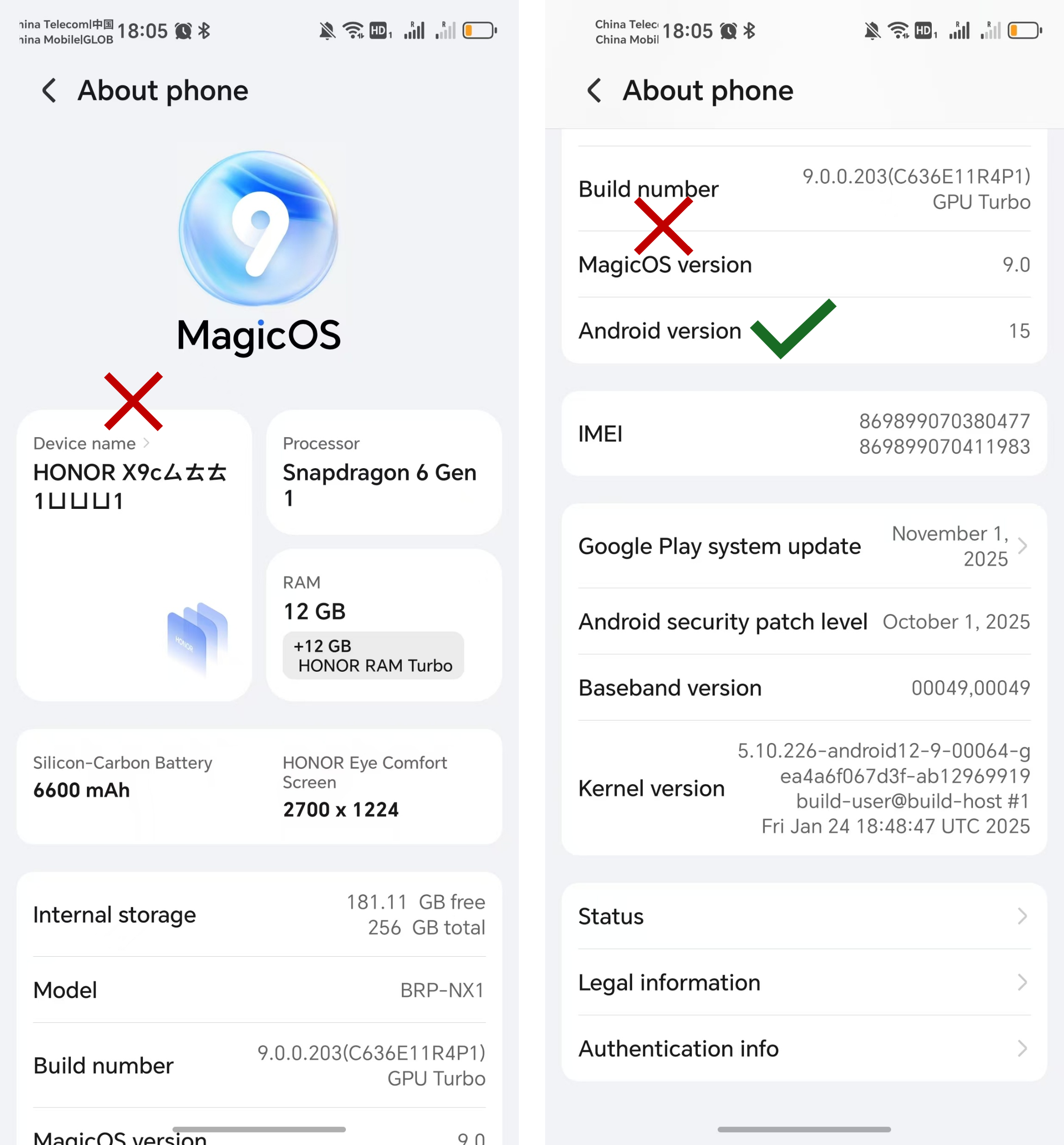 Android version example